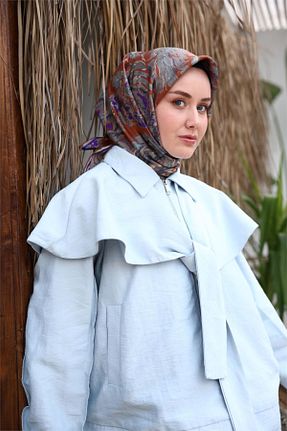 روسری قهوه ای İpek Tivil Silk Home - کد 933222819