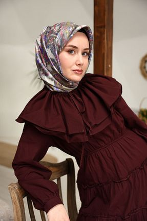روسری طوسی İpek Tivil Silk Home - کد 933948187