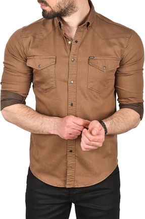 پیراهن مشکی مردانه اسلیم فیت DeepSea - کد 933234699