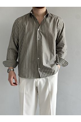 پیراهن سبز مردانه اورسایز MENOFOURSWEAR - کد 933248530