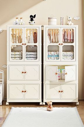 کابینت چند منظوره سفید پلاستیک Piev - کد 932725546