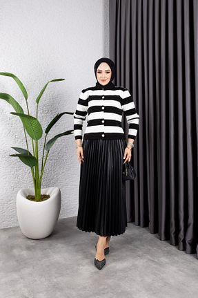 دامن حجاب مشکی زنانه رگولار HARMAN BUTİK - کد 888334561