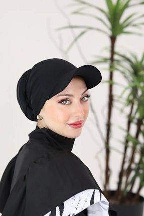 کلاه شنای حجاب مشکی زنانه ladrans - کد 851735622