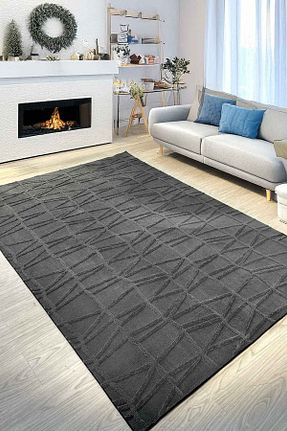 فرش طوسی زیره ضد لغزش Decomia Home - کد 933297338