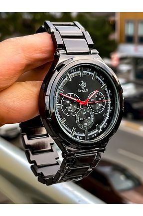 ساعت مچی مشکی مردانه 41-45 میلی متر S.POLO - کد 379606560