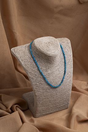 گردنبند جواهر آبی زنانه فلزی OSMANLI DEĞERLİ TAŞ - کد 934102192