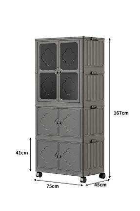 کابینت چند منظوره طوسی پلاستیک Piev - کد 933223460