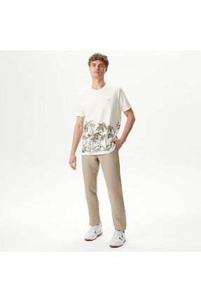شلوار بژ مردانه مخلوط کتان Nautica - کد 825450083