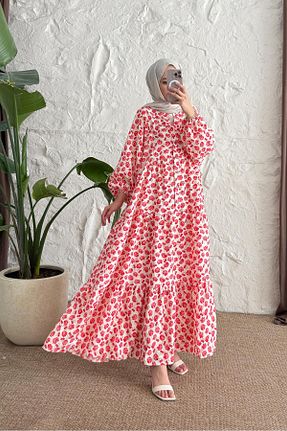 لباس صورتی زنانه بافتنی Rimel Moda - کد 933327790