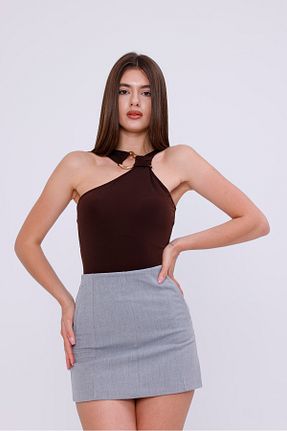 شلوارک و برمودا طوسی زنانه اسلیم LA PANTE - کد 934100549