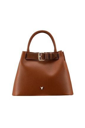 کیف دوشی قهوه ای زنانه چرم مصنوعی valena - کد 933320295