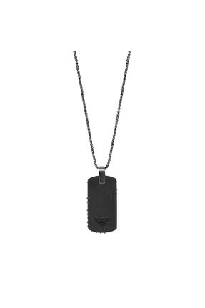 گردنبند استیل ( فولاد ) طوسی مردانه استیل (فولاد) Emporio Armani - کد 204344260