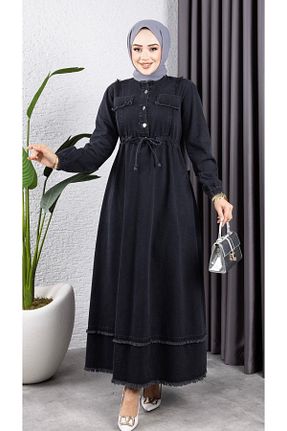 لباس حجاب مشکی زنانه رگولار HARMAN BUTİK - کد 882508874