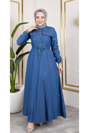 لباس حجاب آبی زنانه رگولار HARMAN BUTİK - کد 864800000