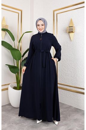 کلاه و ابایا سرمه ای زنانه پنبه پلی استر HARMAN BUTİK - کد 921351194