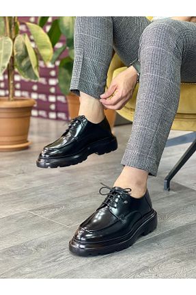 کفش کژوال مشکی مردانه چرم خالص MOR KUNDURA - کد 933341277