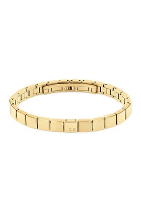 دستبند استیل (فولاد) طلائی مردانه استیل (فولاد) Calvin Klein - کد 810236571
