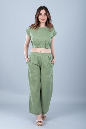 بلوز خاکی زنانه ساده Bonitas Beachwear - کد 933344595