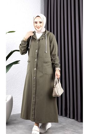 کلاه و ابایا خاکی زنانه جین HARMAN BUTİK - کد 875958260