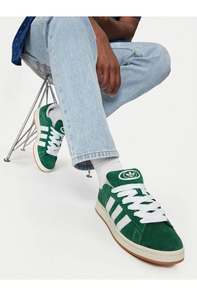 کفش اسنیکر خاکی مردانه بند دار adidas - کد 855279271