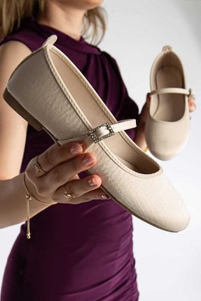 بابت بژ زنانه پارچه ای ACMZ SHOES - کد 906119745