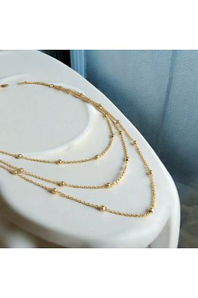گردنبند جواهر طلائی زنانه پوشش لاکی NAS fashion - کد 892228892