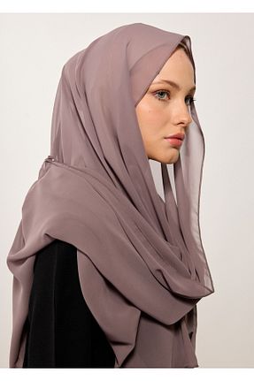 شال قهوه ای زنانه شیفون HOUSE OF MODEST - کد 933350815