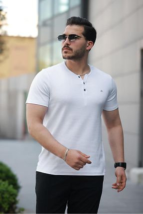 تیشرت سفید مردانه رگولار Miron - کد 924634425