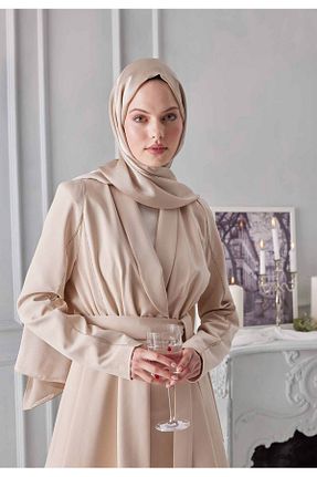شال بژ زنانه پلی استر Fresh - کد 708915901