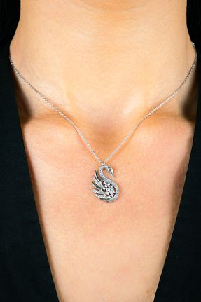 گردنبند نقره متالیک زنانه 925 عیار Tezcan Silver - کد 904698963