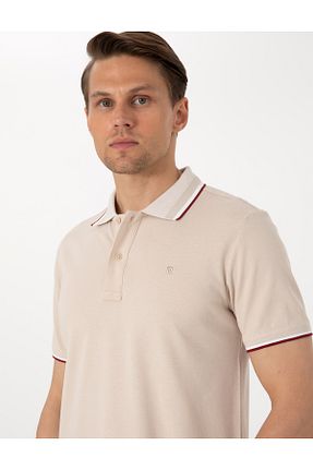 پولوشرت سفید مردانه %100 پنبه Pierre Cardin - کد 933358882