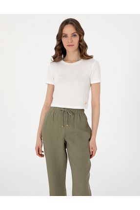 تیشرت سفید زنانه رگولار Pierre Cardin - کد 933360837