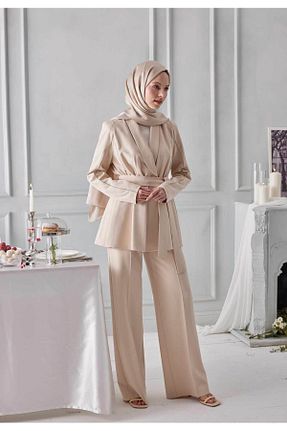 شال بژ زنانه پلی استر Fresh - کد 708915901