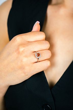 انگشتر نقره رنگی زنانه 925 عیار Genel Markalar - کد 904312539