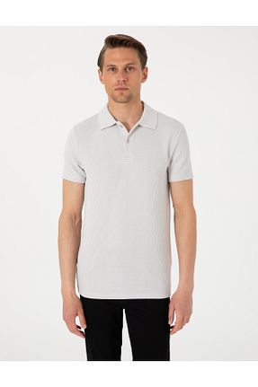 پولوشرت طوسی مردانه بافت Pierre Cardin - کد 933356795