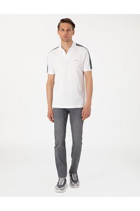 شلوار جین طوسی مردانه پاچه تنگ Pierre Cardin - کد 933353858