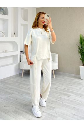 ست گرمکن رنگی زنانه پنبه ای İrka Moda - کد 933370754