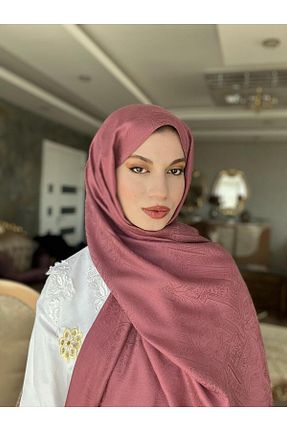 شال صورتی زنانه پنبه ای Lavena scarfs - کد 933353286