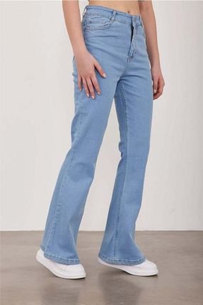 شلوار جین آبی زنانه پاچه اسپانیولی Rift Jeans - کد 933380171