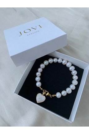 دستبند مروارید سفید مروارید فرهنگی JOVİ ATELİER - کد 934159325