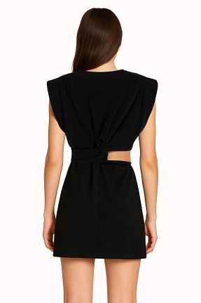 لباس مشکی زنانه بافتنی World Fashion Trends - کد 933387735