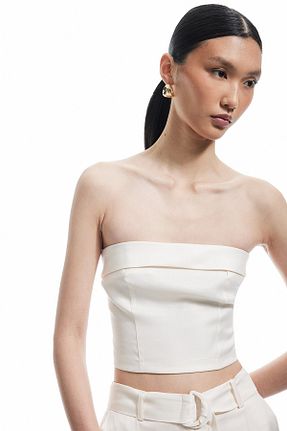 بلوز نباتی زنانه کراپ Koton - کد 933380232