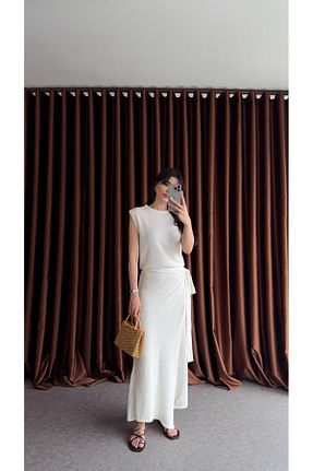 ست بالاتنه و پائین تنه رنگی زنانه تریکو HAZELANNA - کد 933382585