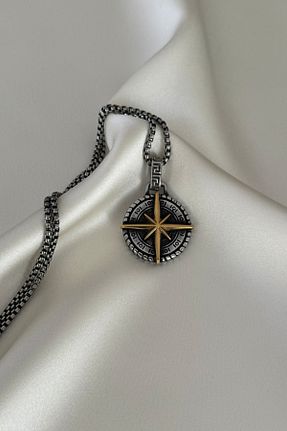 گردنبند استیل ( فولاد ) طوسی زنانه استیل ضد زنگ laria jewelry - کد 933434787