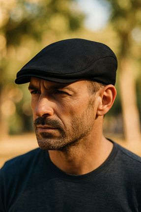 کلاه مشکی مردانه پنبه ای LAGRANZE - کد 933425227