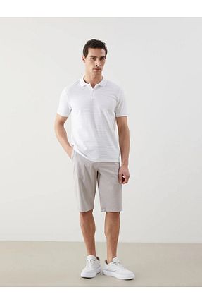 شلوارک و برمودا طوسی مردانه Gabardin LC Waikiki - کد 933458686