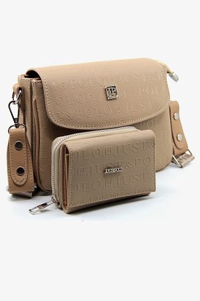 کیف دوشی قهوه ای زنانه چرم مصنوعی Just Polo - کد 794310730