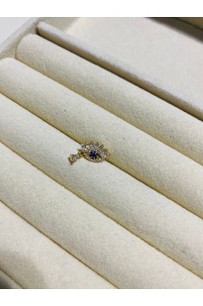 گوشواره غضروفی جواهر طوسی زنانه استیل ضد زنگ Nilperi - کد 933501077