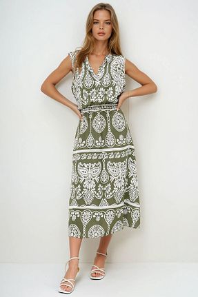 لباس رنگی زنانه بافتنی VAGGON - کد 933474511