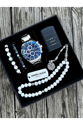 ست ساعت مچی طوسی مردانه فلزی Daniel Klein - کد 934230591